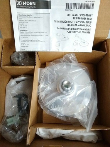 Moen TS2202 Doux Collection Posi-Temp Duschblende ohne Ventil in Chrom - Bild 3 von 4