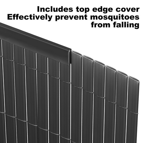 PVC Sichtschutzmatte Balkonblende Sichtschutz Windschutz Blickschutz Balkon Zaun - Bild 4 von 14