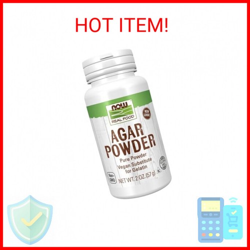 NOW Foods, Agar Pure Powder, Vegetarian Substitute for Gelatin, Gluten