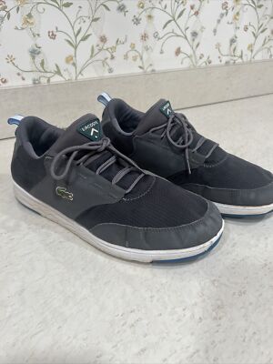 Lacoste Light-01 TWO Gray Sport Lace-Up Sneaker Shoes Men's US Size 12