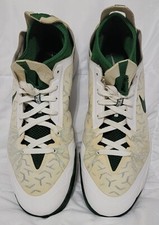 NIKE ZOOM CRUSADER WHITE & GREEN MEN'S BASKETBALL SHOES 644698-101 SIZE 15