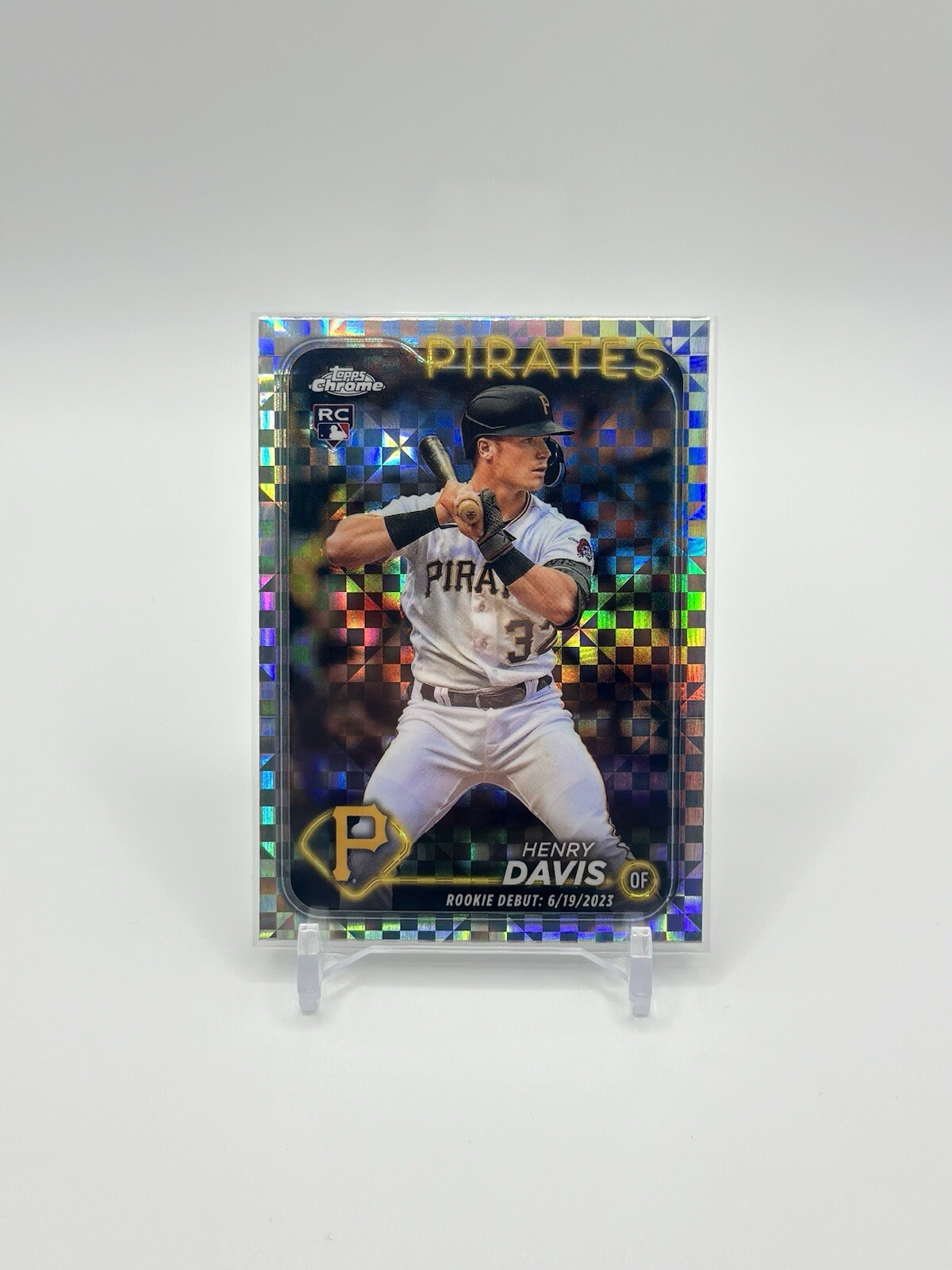 2024 Topps Chrome Update #USC128 Henry Davis X-Fractor Rookie Debut Pirates RC
