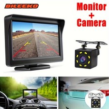 Car Rear View Backup Camera Kit 4.3 Inch Monitor Night Vision Parking Assistant