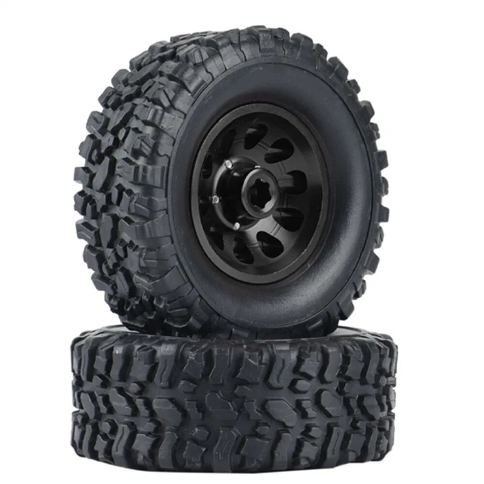 Beadlock Wheel Hub Wheel Rim Rubber Tire For WPL C14 24 B14 B24 B36 MN D90 MN99S - Image 4 of 4