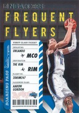 Aaron Gordon 2020-21 NBA Hoops Basketball Frequent Flyers Insert Card #1 Magic