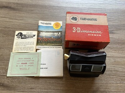 Vintage Sawyer s View-Master Model E 3D 3-Dimension Viewer W/ Original Box