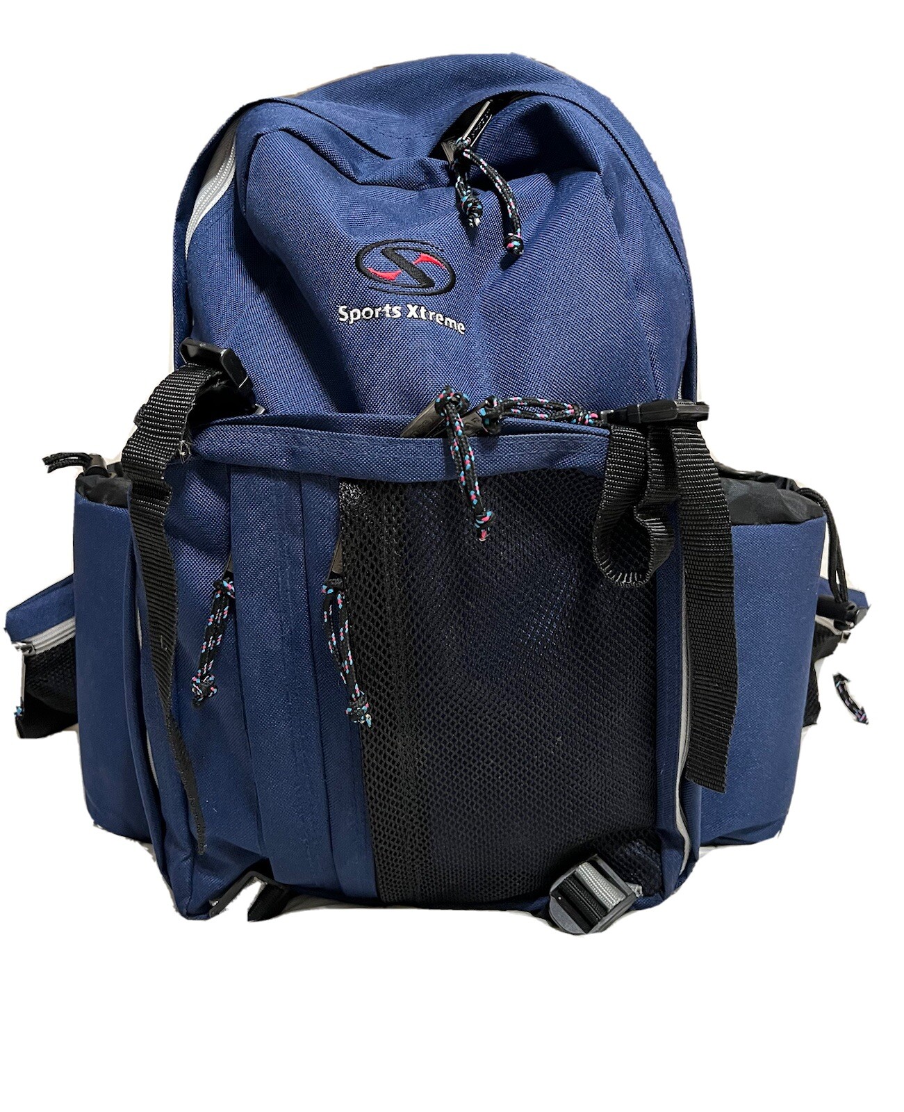 Blue Backpack with Water Bottles in Great Condition-image