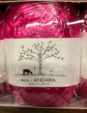 Lot of 5 Hamanaka Eco-Andaria Craft Raffia Yarn 40g/80m Each 181
