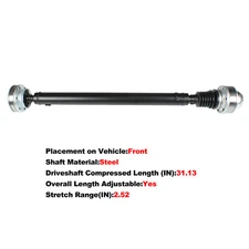 For 2002-2007 Jeep Liberty Front Drive Shaft Propeller Shaft Assembly 52111596AA