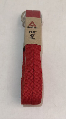 Reebok 45'' Unisex Flat Shoelaces Red