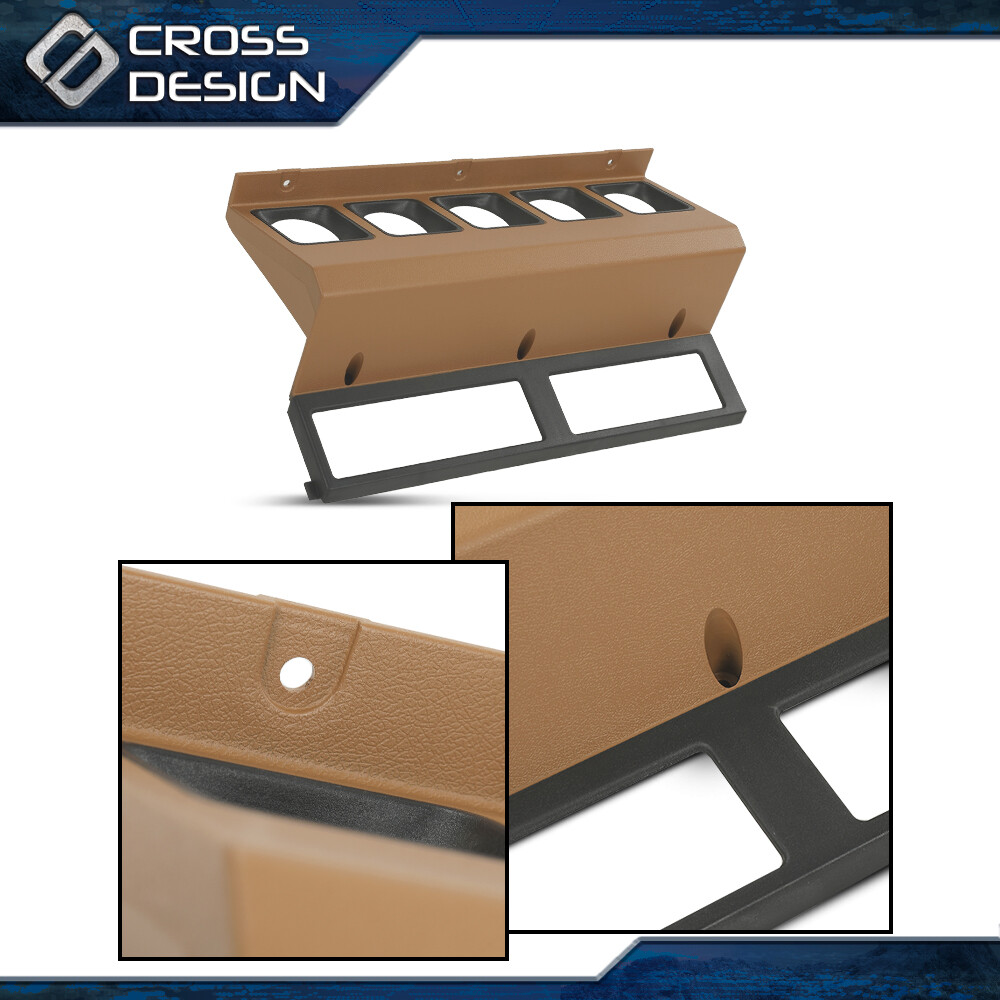 Fit For 1987-95 Jeep Wrangler YJ Center Gauge Radio Dash Bezel Trim Yellow New thumbnail 5