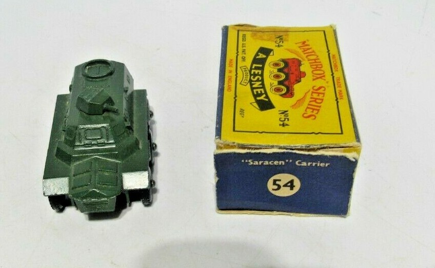 MATCHBOX 　No.54 Saracen Carrier Matchbox 54a, Saracen Personnel Carrier - Free Price Guide