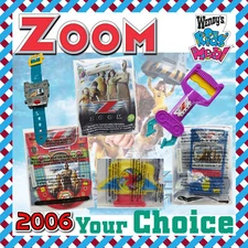 Wendy's 2006 ZOOM Superhero Kids COMEDY MOVIE Academy Adventure YOUR Toy CHOICE