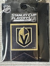 2021 VEGAS GOLDEN KNIGHTS STANLEY CUP Playoffs PIN Shield Logo Banner Shaped New