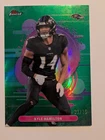 2025 Topps Finest Football Green Refractor Kyle Hamilton #196