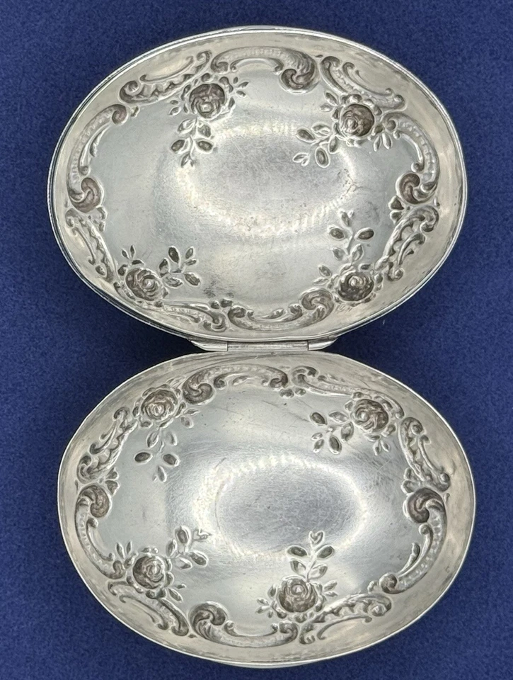 Estuche Caja Jabón Victoriano Gorham Plata Esterlina Rollo Rosa Foto 3 de 4