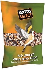 Wheat-Free Mixed Bird Feed with Sunflower Hearts - 1kg for Healthy Birds 4.98 per kilo
