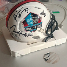Pro Football HoF Auto'd Mini Helmet Dan Hampton Brian Urlacher Mike Singletary 