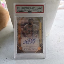 2024 Topps Transcendent Pete Crow-Armstrong Showcase Auto RC #17/25 PSA 8 NM-MT