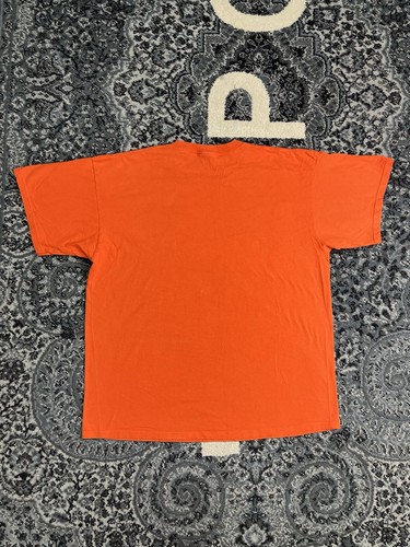 Vintage Nike Shirt Mens X-Large Orange Swoosh Logo Made USA 90s Crewneck Tee by Nike, Size XL, $30 - Photo 5