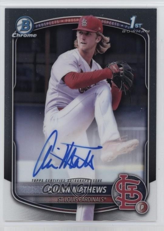 2025 Bowman Chrome Prospect Auto Quinn Mathews #CPA-QM Auto 8zr