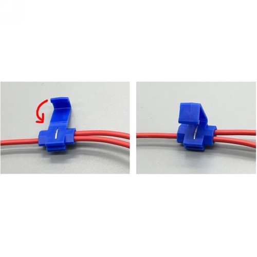 50 pieces Crimp Blue Electrical Lock Wire Connectors Quick Splice Terminals - Picture 7 of 11