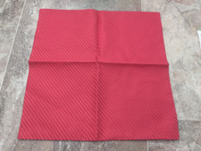Vintage Red Italian Silk Handkerchief 12 x 12 Double Sided