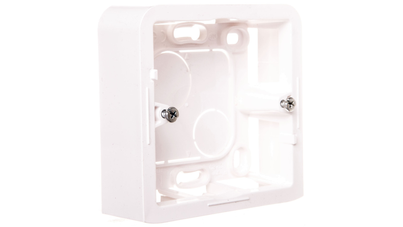 MOSAIC Single surface-mounted box /2 modules/ white 080280 /T2UK
