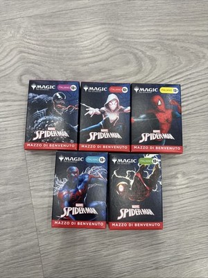 Magic The Gathering Spiderman Mazzi di Benvenuto Italian