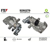 FTE 9290279 Bremssattel FüR Renault Scenic Megane KA0 1 JA0 1 FA0