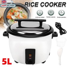 5L 200W Commercial Rice Cooker Non-Stick Pot Automatic Keep Warm Catering UK