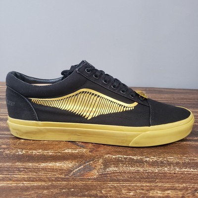 Vans x Harry Potter Men's Size 11 Golden Snitch Black Gold Shoes