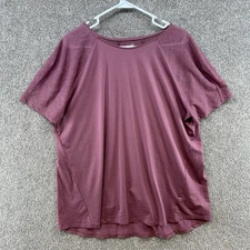 Avia Women's Active Shirt Top Size XXL Pink Short Sleeve Pullover