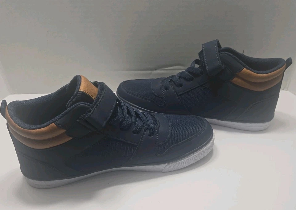 The Children's Place мальчиков синий темно-синий холст высоты верхний туфли размер 5.  S - Изображение 2 из 4