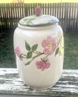 Vtg Franciscan Ware DESERT ROSE Ceramic 11" Cookie Jar + Lid USA TV Stamp 11-79