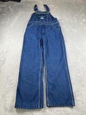 Liberty Overalls Denim Bib Overalls Mens 32x30 Blue Workwear Carpenter Utility