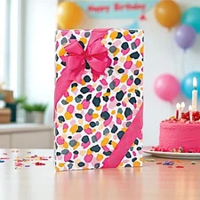 JUNGLE SPOTS Print Design 24" Gift WRAPPING Paper Choose Length Amount 