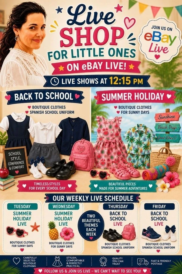 Summer Boutique Swimwear, Sandals & Kids Holiday Fashion