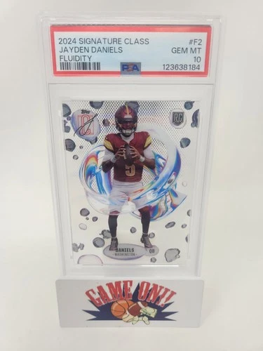 2024 Topps Signature Class Jayden Daniels Fluidity Rookie RC #F2 PSA 10 BUF