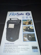 FlexSafe by Aqua Vault Anti-Theft Personal Portable Safe Black Bag New Sharktank