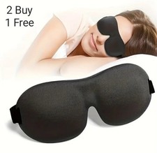 100% Light Blocking Sleep Mask | 3D Contoured Eye Mask for Sleeping