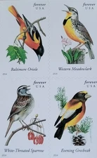 20 FOREVER FIRST CLASS LETTER STAMPS SONGBIRDS MNH 2021 BOOK PANE