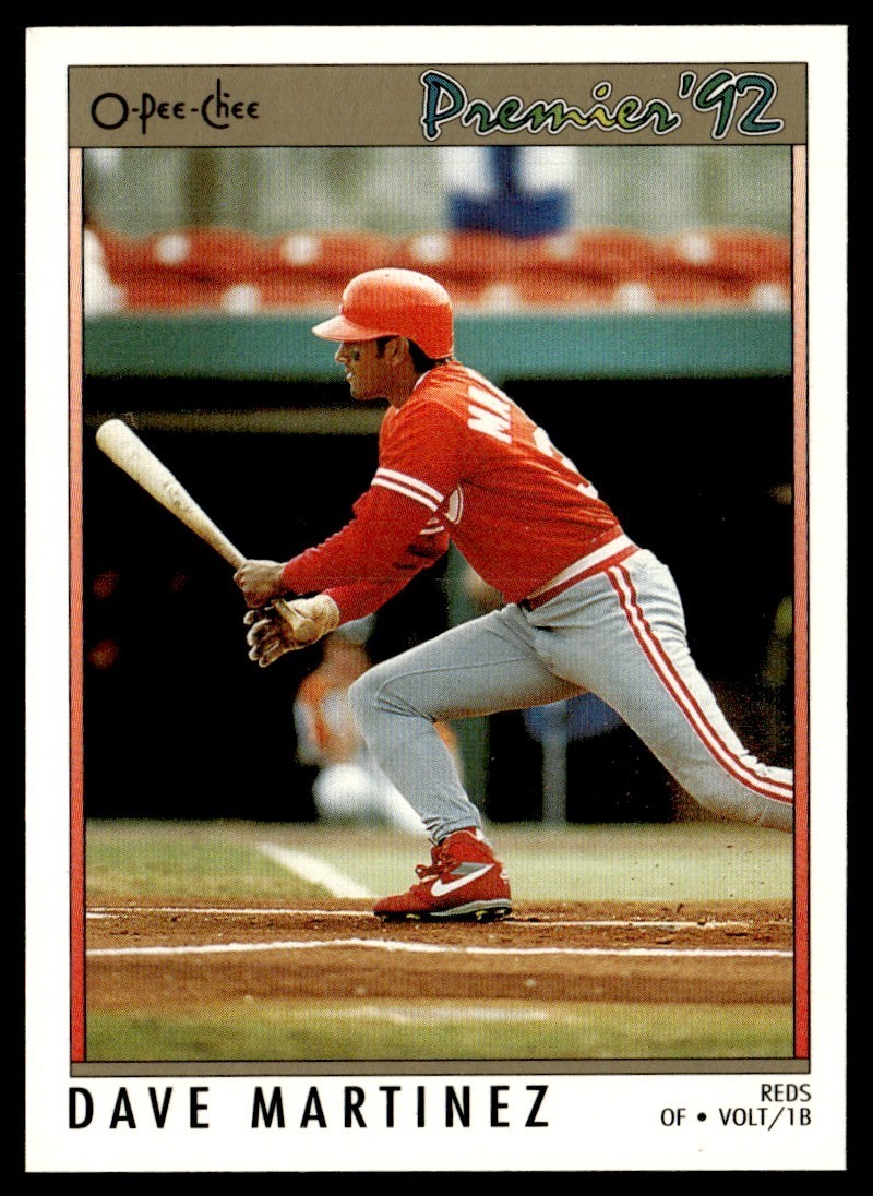 1992 O-Pee-Chee Premier Dave Martinez Cincinnati Reds #75
