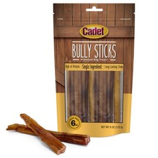 All-natural Beef Bully Sticks For Small Dogs - High Protein Low Fat Chews 6oz