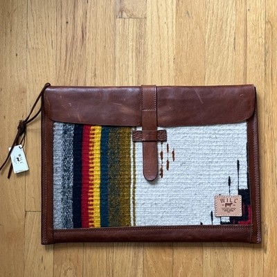 WILL Leather Goods Oaxacan Laptop Sleeve with Logo Accent Bag