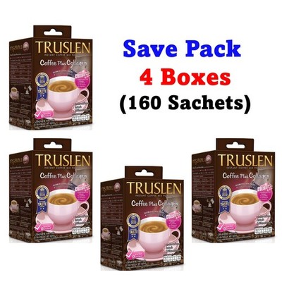 4x Truslen Coffee Collagen Weight Management Sugar Free Low Fat Slimming Body 0%
