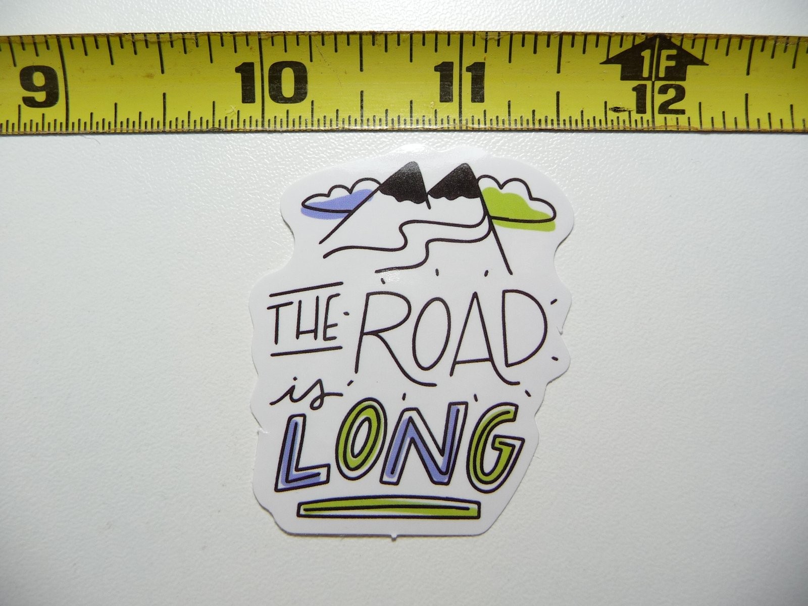 Long Road Ahead Motivational Decal Sticker for Inspiration