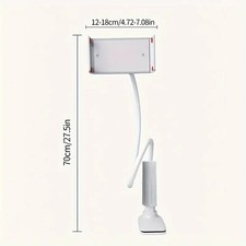 360  Rotatable Lazy Browsing Holder - White Arm Stand for Tablets  Phones-US