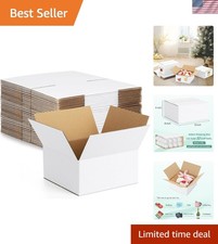 Brand New 8x8x4 Shipping Boxes - White - 30 Pack