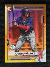 2021 Bowman Draft 1st Edition Yellow Foil /75 Freddy Valdez #BD-96 r0j